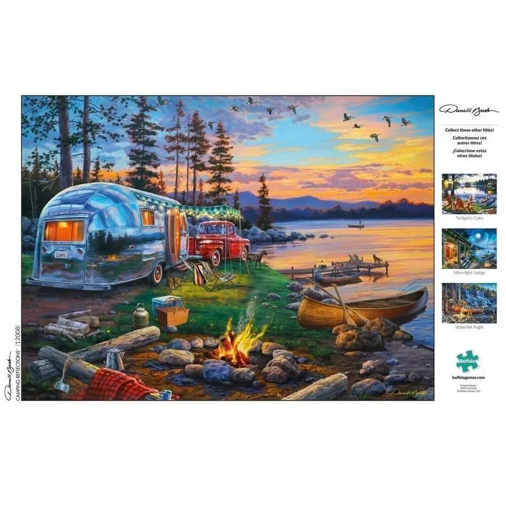 Buffalo Games - Darrell Bush - Camping Reflections - 1000 Piece Jigsaw Puzzle EU